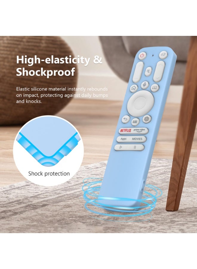 Soft Case Compatible with LG AKB76044412 Anti-Drop and Anti-Collision, Elastic Silicone Lightweight Shockproof Remote Protective Cover (Blue) - Image 4