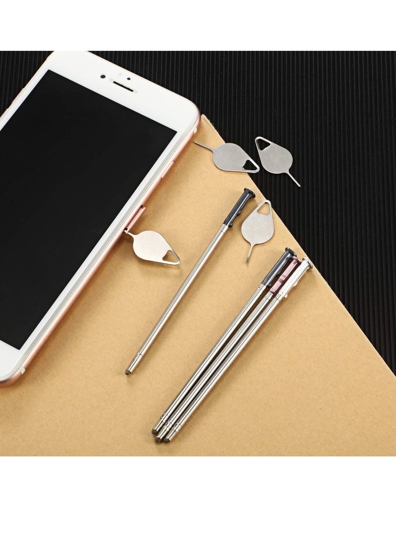 KASTWAVE Stylus Pen, 4 Pcs Touch Screen Pen Stylus Pencil with Touch Function & 4 Pcs Card Eject Pins, Replacement LCD Screen Touch Pen for LG Stylo 5, Q Stylus, Q Stylus+, Q Stylus Plus, Q720 Etc. - Image 5