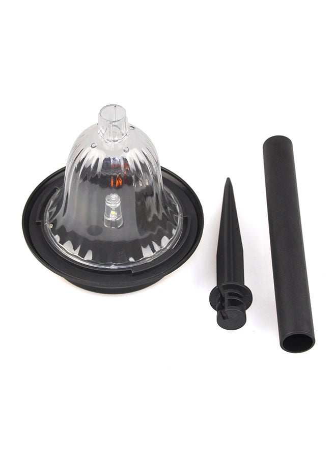 NIBEMINENT 8-Piece Garden Decoration Landscape Lamp Set Black/Clear - Image 2