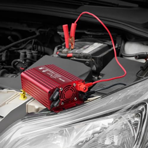 BESTEK 300Watt Pure Sine Wave Power Inverter - DC 12V to AC 110V Car Plug Inverter Adapter, Power Converter with 4.8A Dual USB Charging Ports and 2 AC Outlets Car Charger - Image 3