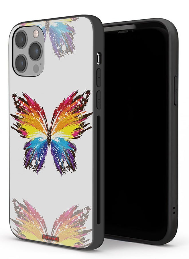 Tolwak Apple iPhone 12 Pro Max Protective Case Digital Art Simple Background Minimalism Butterfly - Image 1