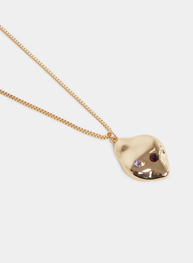 Styli  Golden Pendant Necklace for Women | Best Price UAE