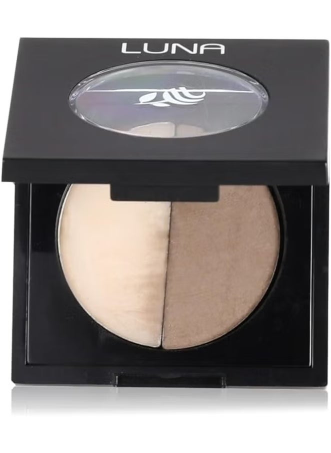 لونا بودرة حواجب لونا ثلاثية الأبعاد - لون رقم 3 بني رمادي - لمسة نهائية طبيعية مع لون رائع - Image 1