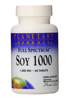 PLANETARY HERBALS Planetary Herbals Soy 1000 Full Spectrum, 1000 mg, 60 Tablets  - Image 1