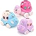 xFFFun Baby Girl Toy Cars for Toddlers 13 Push and Go Rattle Cars for Baby Toy 691218 Months First Birthday Easter Gifts for 1 2 Year Old Girls Infant Pink Friction Truck Set - Image 3