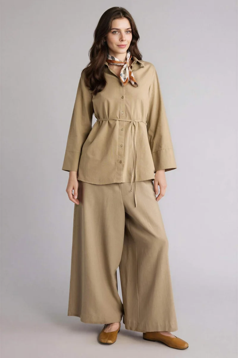 ديفاكتو Regular Fit Long Sleeve Tunic