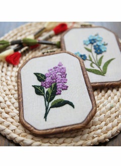 Excefore 3 Pack Embroidery Starter Kits Three-Dimensional European-Style Flowers and Plants, Cross Stitch Kit for Adults Beginners  - Image 4