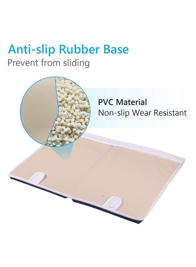 GameXcel وسادة ركوع للأطفال مع دعم للمرفقين بسماكة 1.5 بوصة مع منظم ألعاب وسادة أمان كبيرة للاستحمام في الحوض ووقت الحمام قابلة للفصل والطوي لمطفأة الأطفال باللون الأزرق الملكي - Image 5