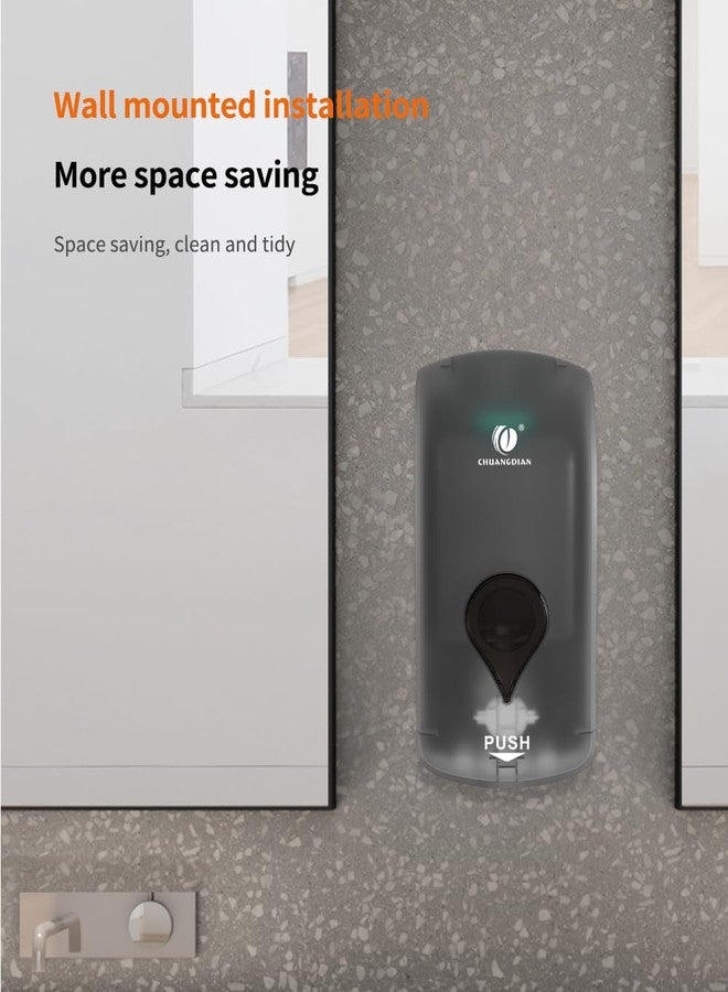 CHUANGDIAN Manual Foam Soap Dispenser, 35oz (1000mL) Commercial Refillable Foaming Soap Dispenser-Dark Grey, CHUANGDIAN - Image 5