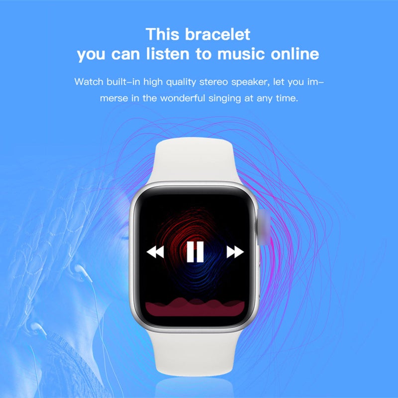 New 2021 Kudo Mart Android Smart Watch Fitness Tracker Heart Rate Monitor Wristwatches for Android and iOS iPhones (KMX8 44mm ) - Image 5