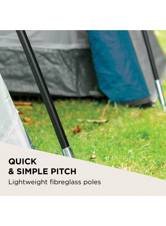 Coleman Cortes 3 Tent, 3 Man Tent, 1 Bedroom Camping Tent for 3 Person, Waterproof Thanks to 2000mm Water Column, Lightweight Tunnel Tent for Camping, Trekking or Festivals, with Sewn-in Groundsheet - Image 1