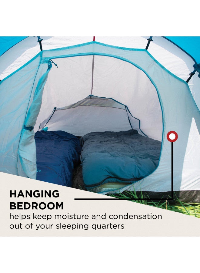 Coleman Cortes 3 Tent, 3 Man Tent, 1 Bedroom Camping Tent for 3 Person, Waterproof Thanks to 2000mm Water Column, Lightweight Tunnel Tent for Camping, Trekking or Festivals, with Sewn-in Groundsheet - Image 4