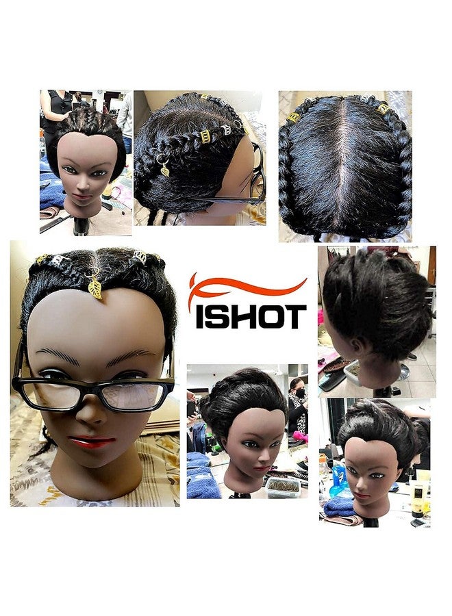 رأس عارضة أزياء Ishot بشعر بشري حقيقي للتدريب على تصفيف الشعر ومدرسة التجميل وممارسة التجميل - Image 5