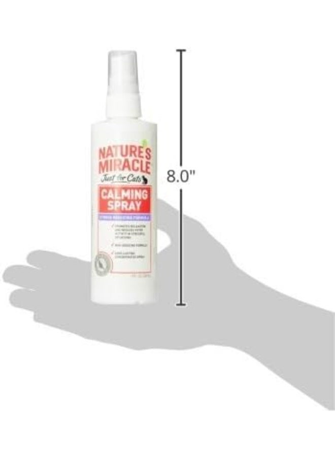 Nature's Miracle Just for Cats Calming Spray Stress Reducing Formula, 8-ounce (P-5780), White - Image 2