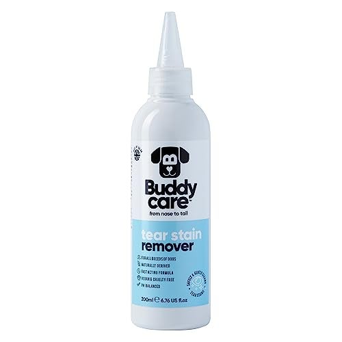 Buddycare Dog Tear Stain Remover Fast-Acting Tear Stain Remover for Dogs | Naturally Derived, PH-Balanced Formula (200ml) - Image 1