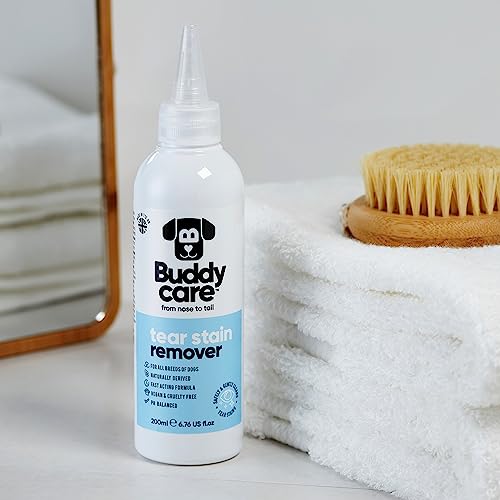 Buddycare Dog Tear Stain Remover Fast-Acting Tear Stain Remover for Dogs | Naturally Derived, PH-Balanced Formula (200ml) - Image 5