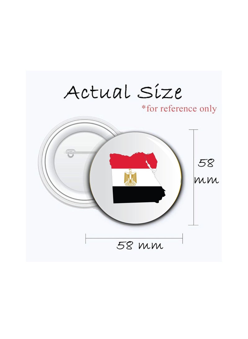 شارة اليوم الوطني لمصر - شارة العلم لليوم الوطني - مثالية لعيد استقلال مصر - مثالية لحقائب الظهر والسترات  - Image 3