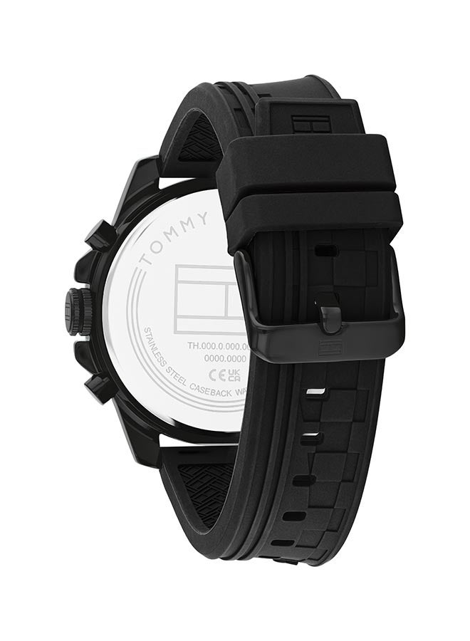 TOMMY HILFIGER ROUND ANALOG MEN'S BLACK CASE WATCH - 1710699 - Image 2