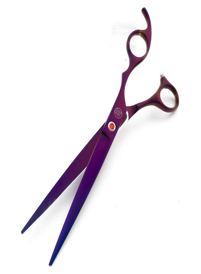 Moontay Professional 8.0" Dog Grooming Scissors Set, 4-pieces Straight, Upward Curved, Downward Curved, Thinning/Blending Shears for Dog, Cat and Pets, JP Stainless Steel, Purple - Image 5