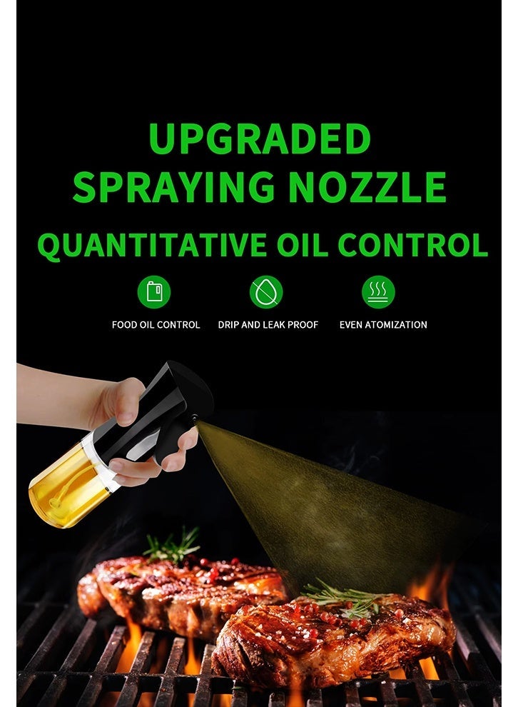 SAKOON Oil Sprayer for Cooking, Olive Oil Sprayer Mister, Olive Oil Dispenser Bottle for Kitchen, Olive Oil Spray Bottle, Olive Oil Spray for Salad, BBQ, Kitchen Baking, Roasting 220ML. - Image 3