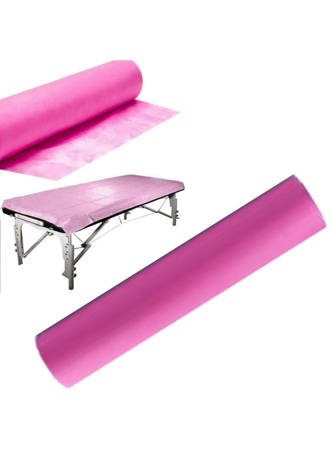 ماكس كير أورجانيك كوزمتيك ملاءات سرير يمكن التخلص منها غير منسوجة – رول واحد | ملاءة ناعمة وقابلة للتنفس لتغطية أسرة المساج، الوجه، الصالون، السبا والتاتو - Image 1