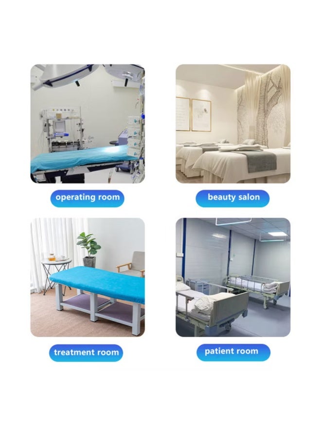 ماكس كير أورجانيك كوزمتيك ملاءات سرير يمكن التخلص منها غير منسوجة – رول واحد | ملاءة ناعمة وقابلة للتنفس لتغطية أسرة المساج، الوجه، الصالون، السبا والتاتو - Image 4