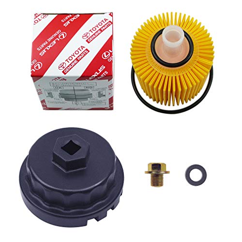 Ibetter Genuine Oil Filter,Wrench,Oil Drain Plug Compatible With Lexus,Toyota,Camry,RAV4,Highlander,Sienna,Tundra and More with 04152-YZZA1 Oil Filter-Fits 64mm Cartridge Style Oil Filter Housing - Image 5