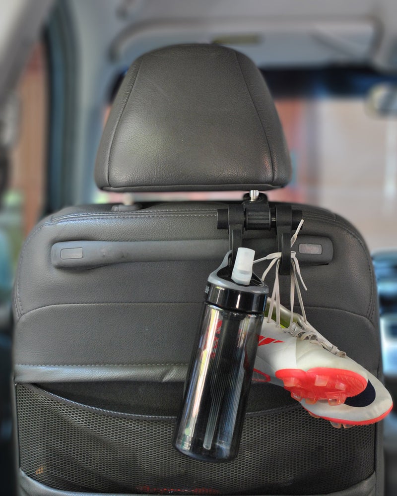 Maxsa Innovations Maxsa 25544 Car Headrest Multi-Hanger 4 Hook Organizer for Bags and Car Storage, (2-Pack) Black - Image 4