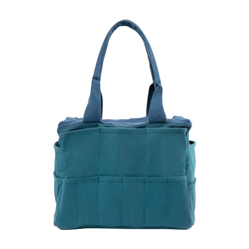 Soolla Studio Bag: Pottery Tool Bag & Craft Storage, Art Supply Organizer, Washable Tote, Knitting Yarn, Crochet Projects, 30 Pockets, 20+ Canvas Colors, Gift For Artists & Teachers (Aquamarine) - Image 3