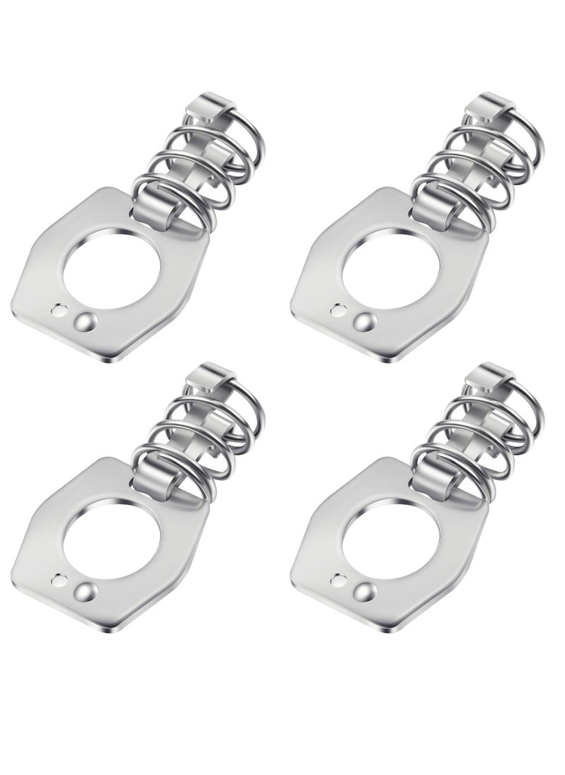 SYOSI Water Heater Cam Lock, 4 Pieces Metal Water Heater Door Latch RV Camper Hot Water Heater Cover Door Latch Fastener Silver  - Image 1