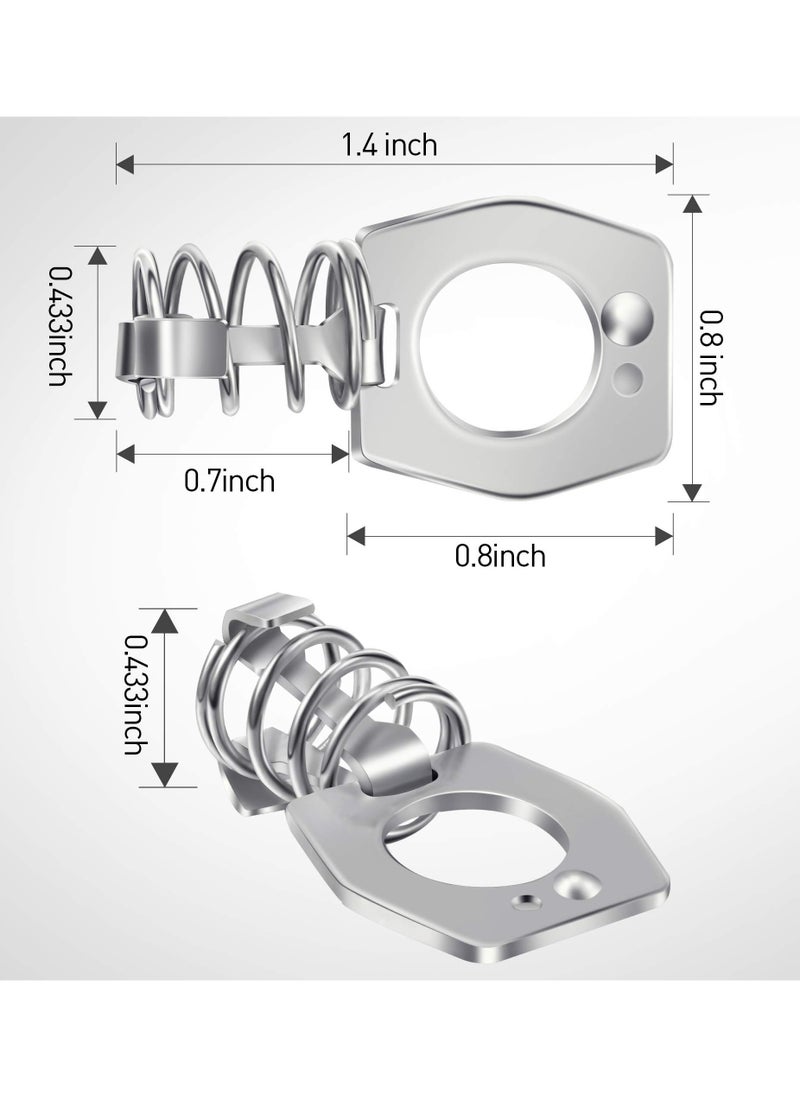 SYOSI Water Heater Cam Lock, 4 Pieces Metal Water Heater Door Latch RV Camper Hot Water Heater Cover Door Latch Fastener Silver  - Image 5