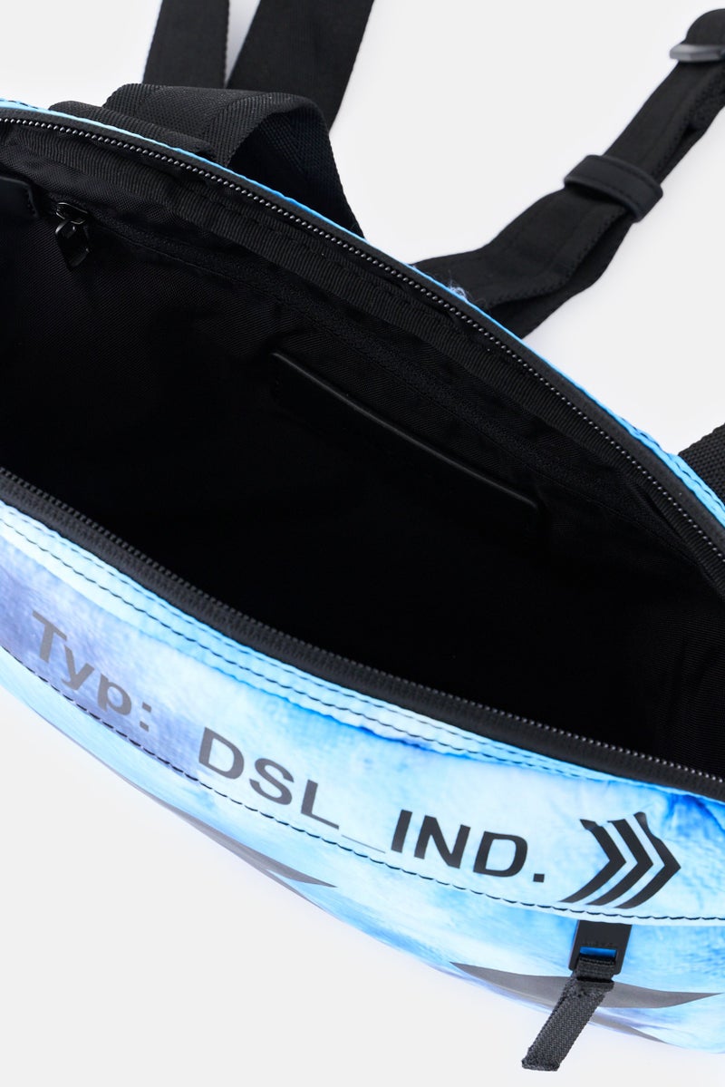 DIESEL حقيبة كتف ملونة للرجال بتصميم تداخل الألوان - Image 4