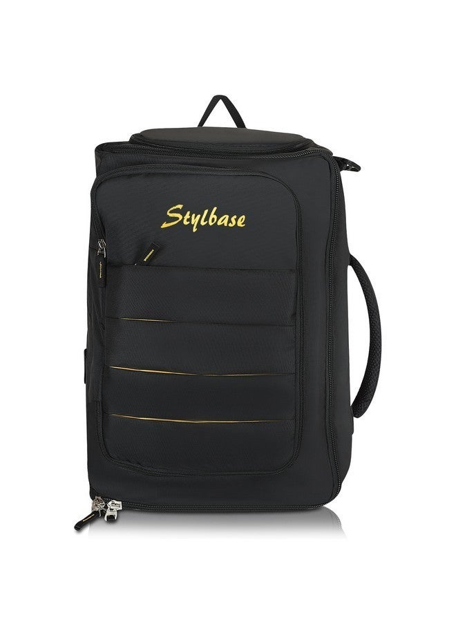 Stylbase 44L Water Proof Backpack Duffle Heavy Duty Convertible Duffle Bag with Backpack Straps for Gym, Sports, Travel, Black - Image 1