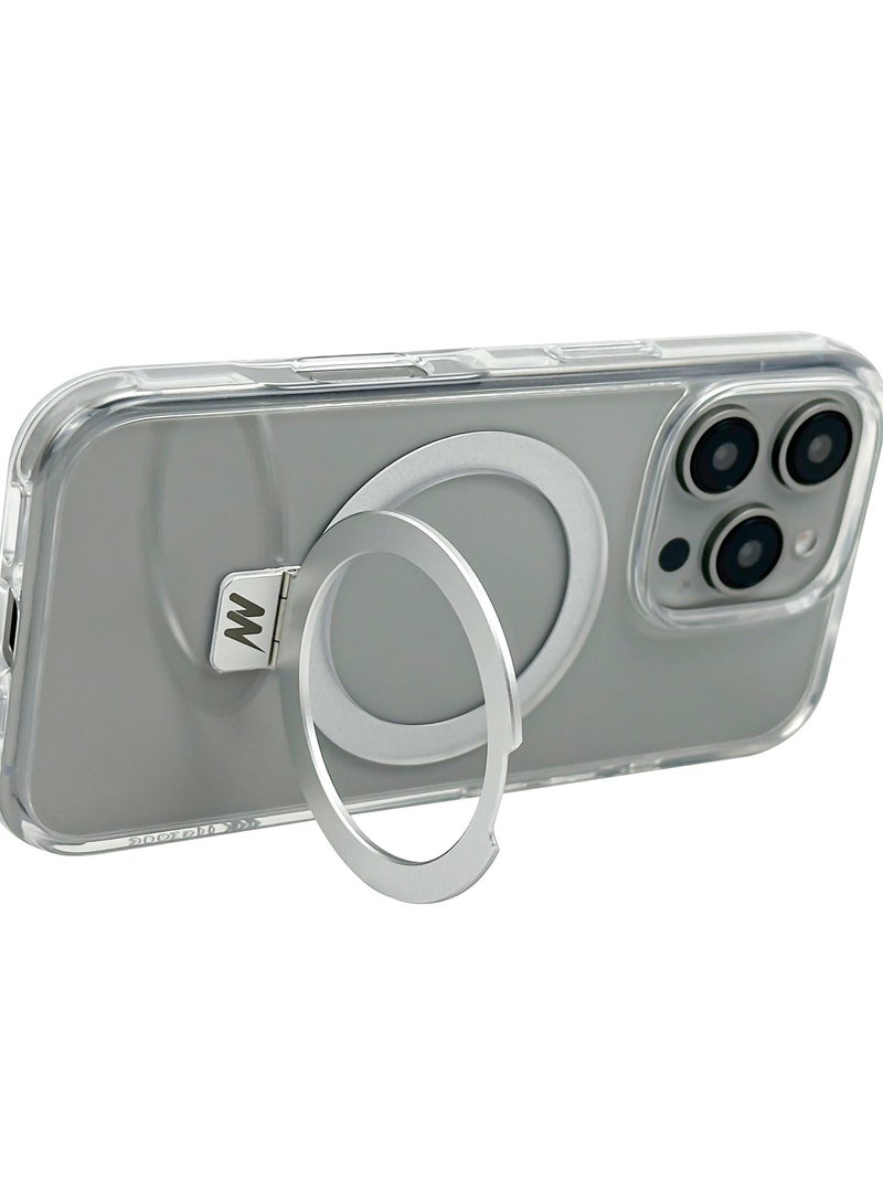 Mezone iPhone 16 Pro Max Clear MagSafe Case with Ring Holder, Military-Grade Protection iPhone 16 Pro Max Slim Shockproof Cover Strong-Magnet Protective Phone Case Compatible with MagSafe Anti Scratch & Fingerprint, Clear - Image 5