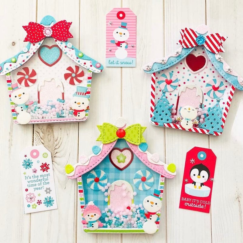 KSCRAFT Christmas Gingerbread House Shaker Metal Cutting Dies Stencils for DIY ScrapbookingPhoto Album Decorative Embossing DIY Paper Cards