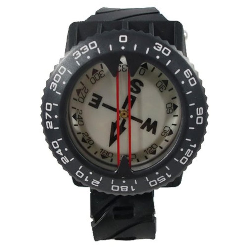 Scuba Choice Diving Deluxe Wrist Compass – 2.3” Display, Accurate Underwater Navigation, 15” Strap, Depth Rated 80m, 25° Tilt, Durable -5°C to 55°C, Made in Taiwan - Image 1