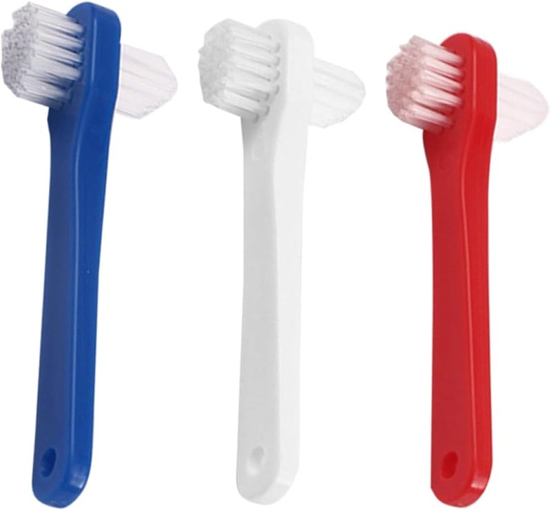 3 قطع فرشاة أسنان ناعمة للبالغين محمولة لطقم الأسنان تنظيف مريح - Image 2