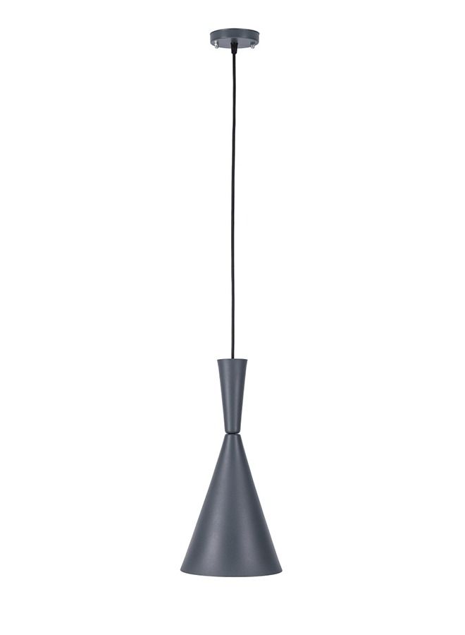 El Rawda Lighting Lura Ceiling Lamp - Single | modern decorative LED E27 pendant light ceiling lamp hanging | suitable for any room | Color: Grey | Size: 70x20 cm - Image 1