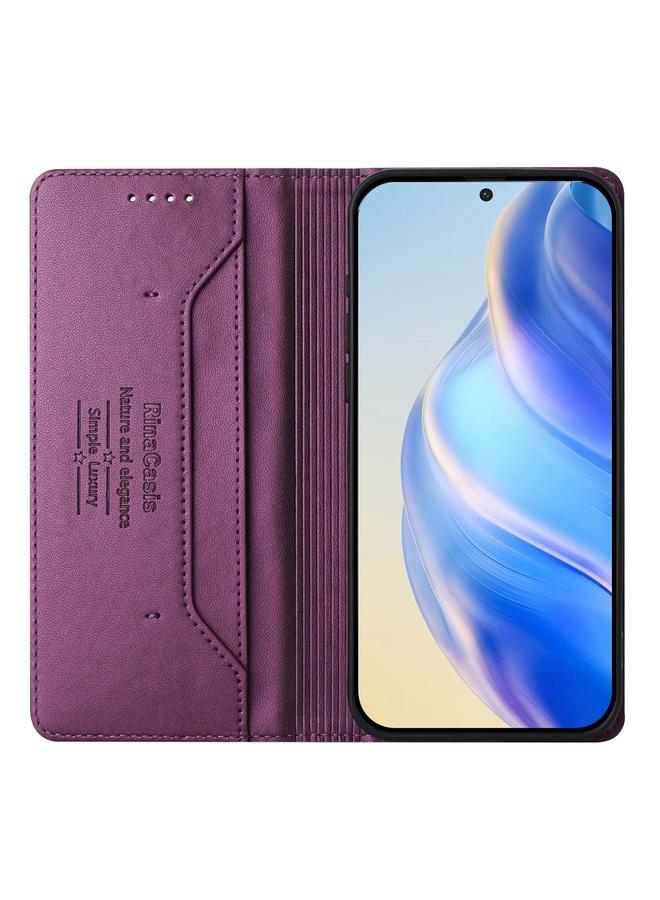 S-TOP Case For itel A80 4G RC01 Dual-Folded Magnetic Suction RFID Leather Phone Case - Image 3