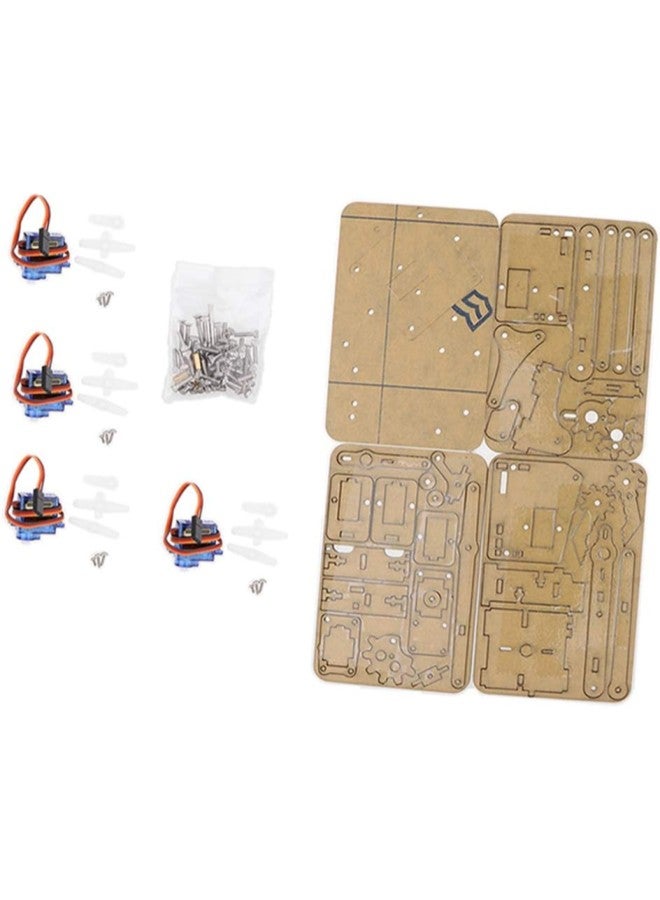 4-Dof Tank Robot Chassis u0026 Mechanical Arm for , DIY Assembled Robotic Arm Kit for Kids u0026 Adults - Image 1