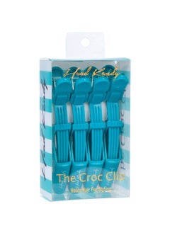 Head Kandy Croc Clips Teal Professional Styling Hair Clips 4 pack Nonslip  Durable