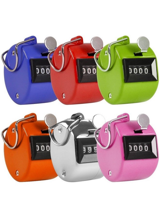 SPHTOEO SPHTOEO 4-Digit Handheld Tally Counter Manual Mechanical Palm Clicker Counter Tracker (Pink)  - Image 2