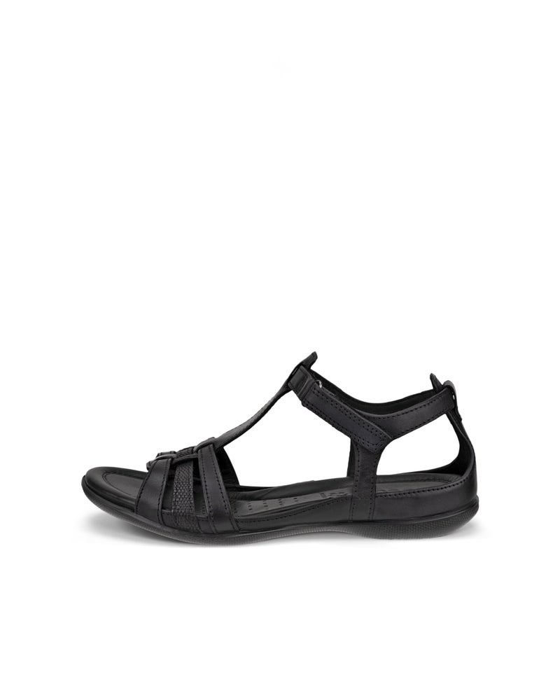Ecco Womens Flash T-Strap Gladiator Sandal, Black, 37 EU/6-6.6 M US - Image 2