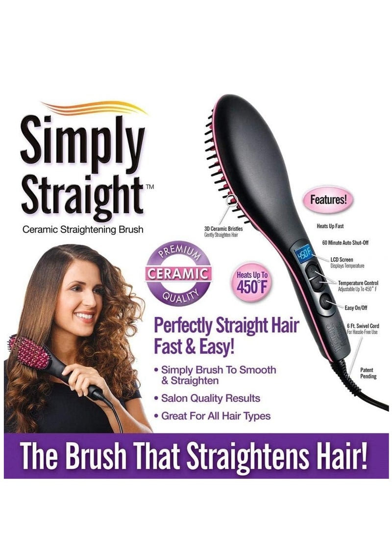 ELTRAZONE ELTERAZONE Simply Straight Hair Straightening Brush SHS-2062B – Hair Straightening Comb with LCD Display, Temperature Control - Image 5