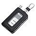 vvag Car Key Fob Holder Universal Genuine Leather Key Fob Case with Hook and Loop Tape Premium Automotive Smart Key fob Holder Car Accessories for Women Man Black - Image 2