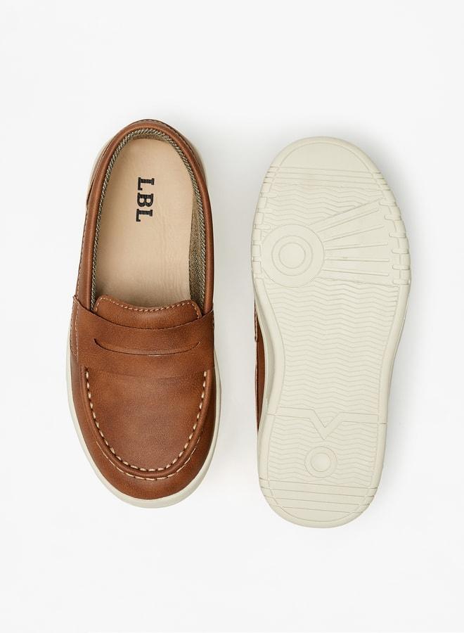 Boys Solid SlipOn Loafers