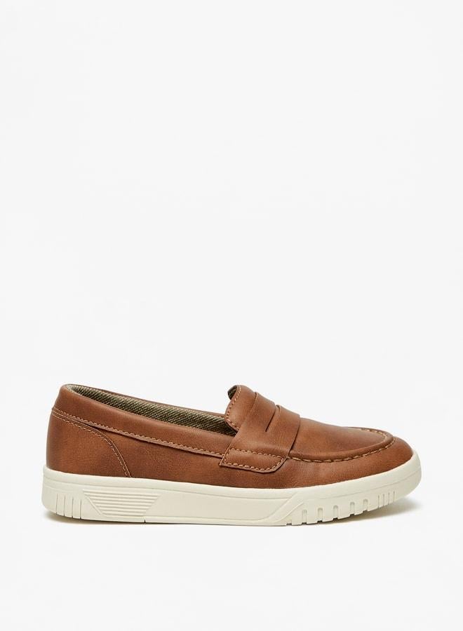 Boys Solid SlipOn Loafers