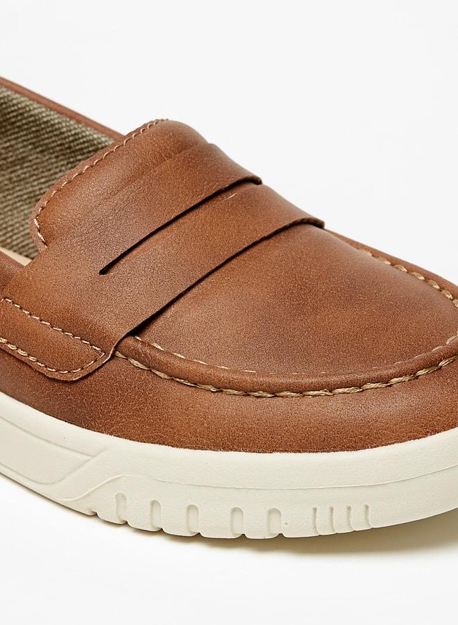 Boys Solid SlipOn Loafers