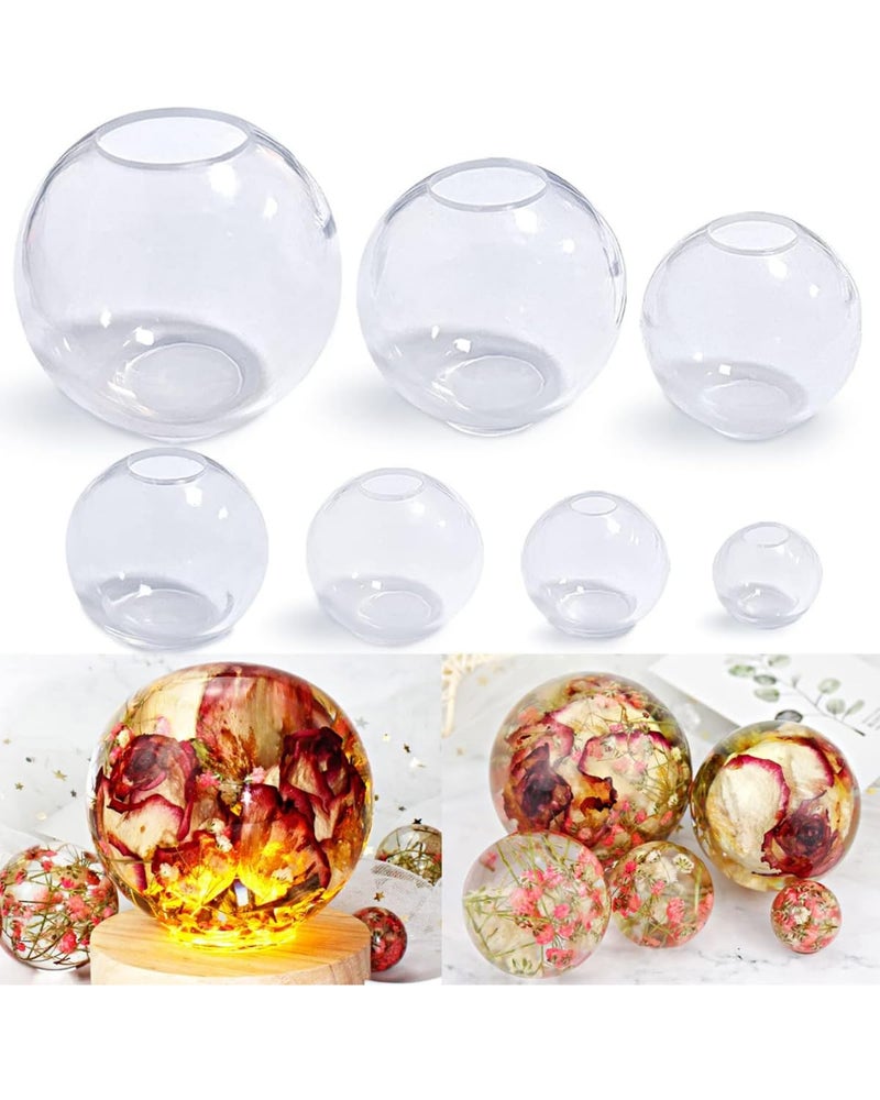 Snoogg قوالب راتنجية شفافة على شكل كرة عميقة 54 مم من السيليكون بدون لحامات لصب راتنج الإيبوكسي للمجوهرات، الصابون، الشموع، العرض، الأعمال اليدوية - Image 1