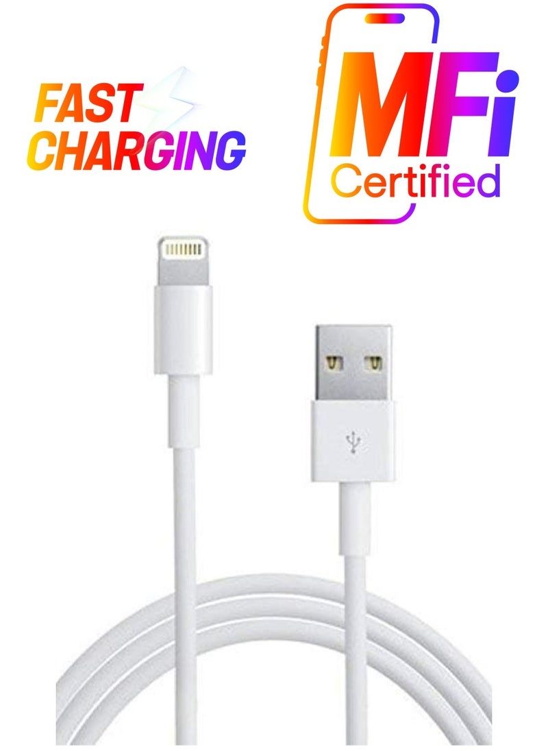 Raxoom Fast Phone Charging Cable & Data Sync USB Cable Compatible for iPhone 13, 12,11, X, 8, 7, 6, 5, iPad Air, Pro, Mini & iOS Devices - Image 1
